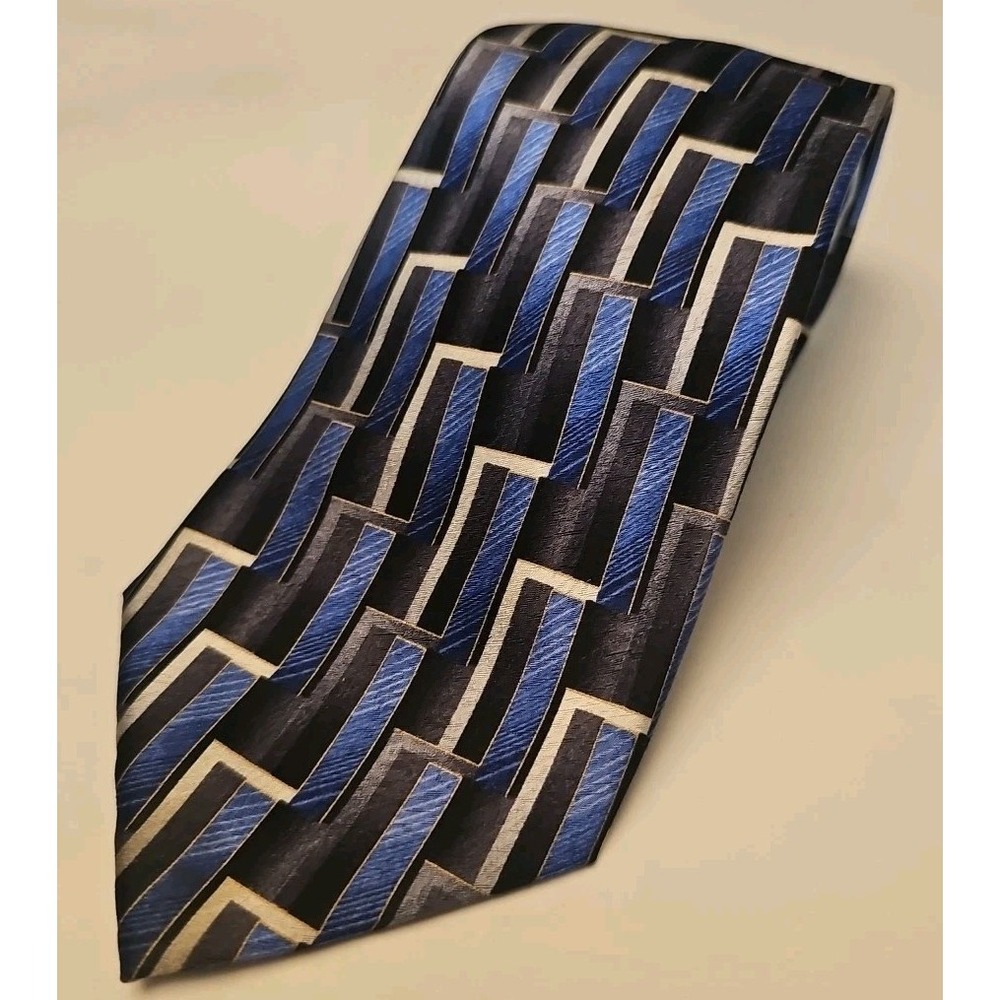 Pierre Cardin Mens Formal Necktie 57"Lx4"W Gray/Blue Neck Tie